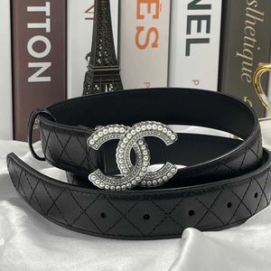 Chanel Belt Quilted with Pearls and Crystals